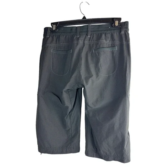 Kuhl Durango Knicker Pants Capri Crop Gray Draw Cord Hiking Bermuda Size 10 - Picture 3 of 7